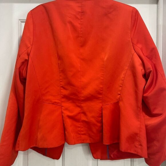 Orange worthington blazer with shoulder pads open front size 2X EUC - Picture 5 of 6